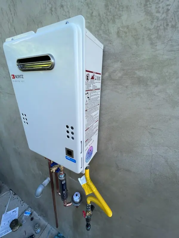 Tankless water heater installation for Mira Monte homes